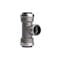 Quickfitting 3/4inPush-to-Connect x 3/4inPush-to-Connect x 1/2in Push-to-Connect Stainless Steel Reducing Tee SS844R - alternate 3